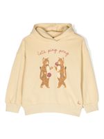 Konges Sløjd hoodie en coton à imprimé graphique - Jaune
