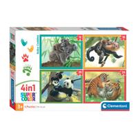 Clementoni legpuzzel 4in1 baby cuddles
