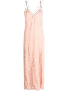 Zadig&Voltaire robe en soie Rohal à étoiles en jacquard - Rose