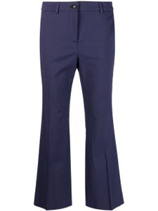 Alberto Biani pantalon court à coupe évasée - Bleu