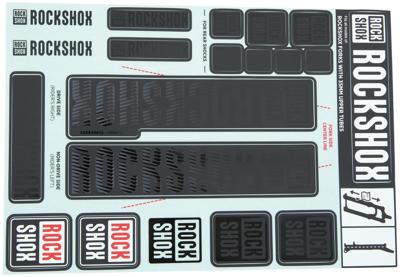 ROCKSHOX Decal set stealth
