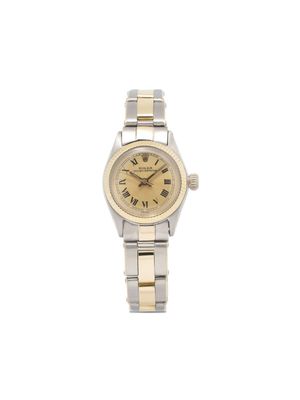 Rolex montre Oyster Perpetual 25 mm pre-owned - Tons neutres