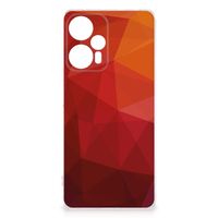 TPU Hoesje voor Xiaomi Poco F5 Polygon Red