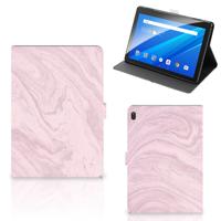 Lenovo Tab E10 Leuk Tablet hoesje Marble Pink - Origineel Cadeau Vriendin