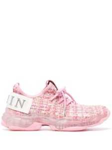 Philipp Plein baskets Hyper $hock en tweed-effet - Rose