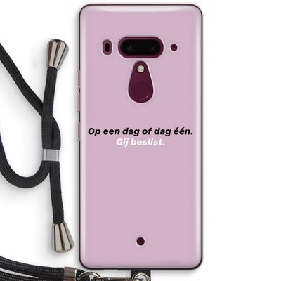 gij beslist: HTC U12+ Transparant Hoesje met koord