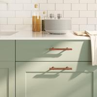 VidaXL Handvatten 10 st 96 mm roestvrij staal bronskleurig