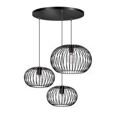 ETH Draad hanglampWire 2 3-lichts zwart - 05-HL4415-30