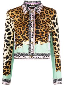 Just Cavalli chemise à imprimé animalier - Marron