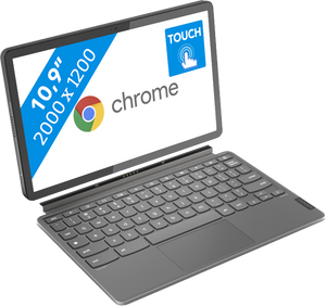 Lenovo IdeaPad Duet 3 Chrome 11Q727 Chromebook 27,8 cm (10.9") Touchscreen Qualcomm Snapdragon 7c Gen 2 8 GB LPDDR4x-SDRAM 128 GB eMMC Wi-Fi 5 (802.11ac) ChromeOS Grijs
