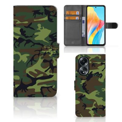 OPPO A58 4G | Telefoon Hoesje | Army Dark