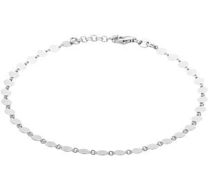 TFT Enkelbandje 4,0 Mm 24 + 2 Cm Zilver Gerhodineerd