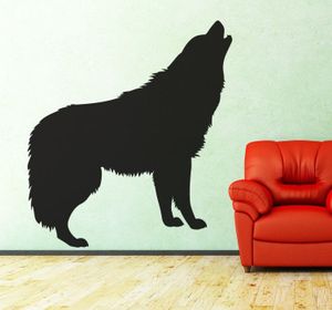 Muursticker Silhouet Wolf