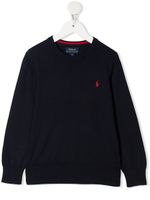 POLO RALPH LAUREN KIDS pull à col rond - Bleu