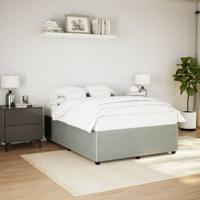 Bedframe zonder matras 140x190 cm fluweel lichtgrijs