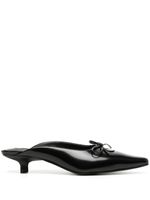 Senso mules Fenton II 30 mm en cuir - Noir