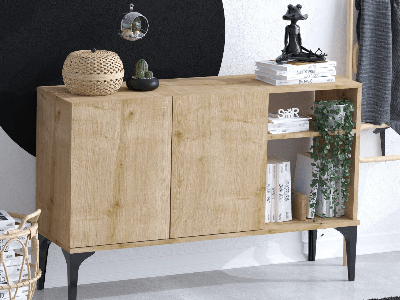 Dressoir OSSIE 2 deuren saphire eik