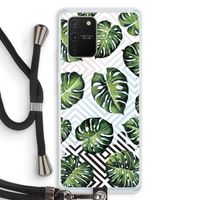Geometrische jungle: Samsung Galaxy S10 Lite Transparant Hoesje met koord