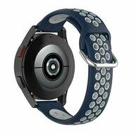 Garmin Venu 2 & 3 - Siliconen sportbandje met gesp - Donkerblauw + Grijs gesp