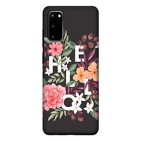 Hello in flowers: Samsung Galaxy S20 Tough Case