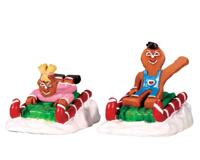 Sweet sledding set of 2 - Lemax