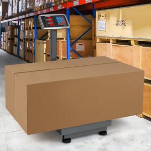 Digitale Platformweegschaal 300kg / 50g Pakketweegschaal met Prijsberekenaar LB/KG Multifunctionele Winkelweegschaal Zilver