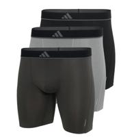 Adidas Boxershorts Micro flex lang 3-pack zwart grijs