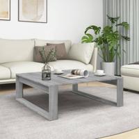 Salontafel 100x100x35 cm bewerkt hout grijs sonoma eikenkleurig