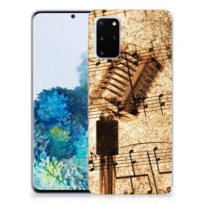 Samsung Galaxy S20 Plus | Siliconen hoesje | met foto Bladmuziek