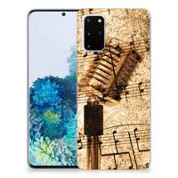Samsung Galaxy S20 Plus | Siliconen hoesje | met foto Bladmuziek