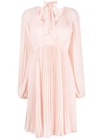 ZIMMERMANN robe-chemise plissée Sunray à manches longues - Rose - thumbnail