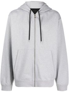 Prada hoodie Re-Nylon à logo imprimé - Gris