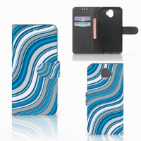 Wiko Wim Telefoon Hoesje Waves Blue - thumbnail