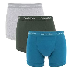 Calvin Klein Boxershorts blauw-grijs-groen 3-pack