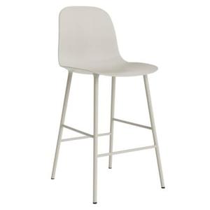 Normann Copenhagen Form Barkruk High 65 cm - Staal - Lichtgrijs