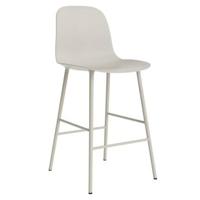 Normann Copenhagen Form Barkruk High 65 cm - Staal - Lichtgrijs - thumbnail