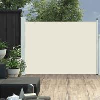 VidaXL Tuinscherm uittrekbaar 100x500 cm crème