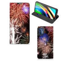 Motorola Moto G9 Plus Hippe | Standcase | Vuurwerk