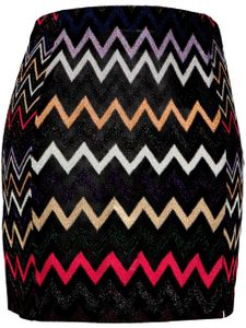 Missoni minijupe en crochet à motif zig-zag - Noir