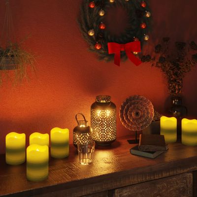 VidaXL Led-kaarsen vlamloos met afstandsbediening 24 st warmwit
