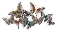 Wanddecoratie gekleurde vlinders - thumbnail