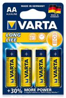 Batterij VARTA  SET 4 stuks - LongLife AA Battery 1.5V (Alkaline)