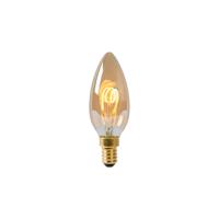 Lucide C35 - Filament lamp - Ø 3,5 cm - LED 3 StepDim (Memory) - E14 - 1x3W 2200K - Amber