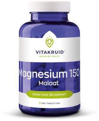 Vitakruid Magnesium 150 Malaat met Vitamine B6 (P-5-P) 180