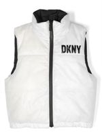 Dkny Kids couverture à logo imprimé - Blanc - thumbnail