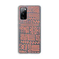 Marrakech Pink: Samsung Galaxy S20 FE / S20 FE 5G Transparant Hoesje