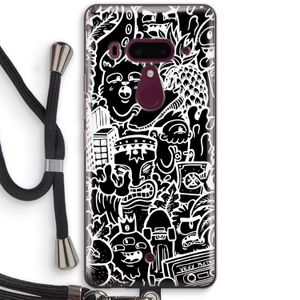 Vexx Black Mixtape: HTC U12+ Transparant Hoesje met koord