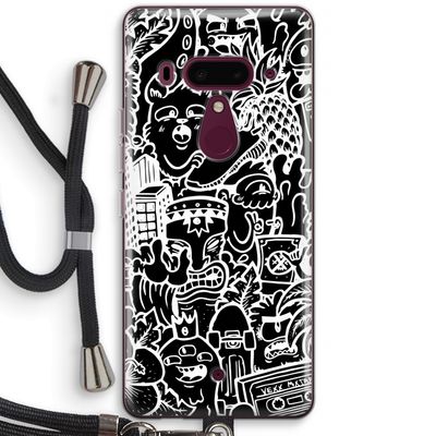 Vexx Black Mixtape: HTC U12+ Transparant Hoesje met koord