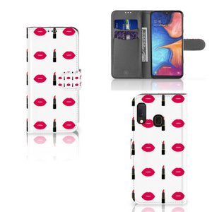 Samsung Galaxy A20e Telefoon Hoesje Lipstick Kiss