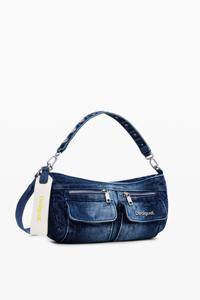 Denim schoudertas - BLUE - U